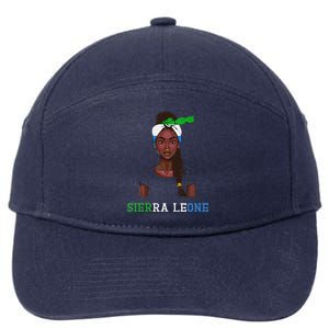 Sierra Leonean Flag Souvenirs Products Woman Sierra Leone 7-Panel Snapback Hat