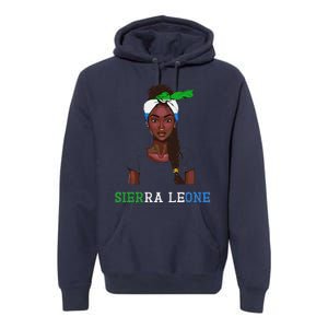 Sierra Leonean Flag Souvenirs Products Woman Sierra Leone Premium Hoodie