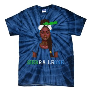 Sierra Leonean Flag Souvenirs Products Woman Sierra Leone Tie-Dye T-Shirt