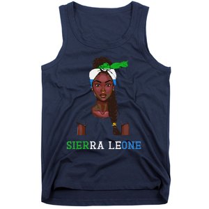 Sierra Leonean Flag Souvenirs Products Woman Sierra Leone Tank Top