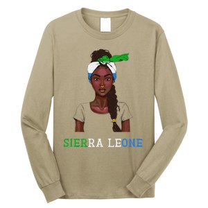 Sierra Leonean Flag Souvenirs Products Woman Sierra Leone Long Sleeve Shirt