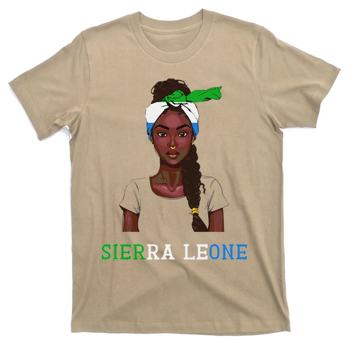 Sierra Leonean Flag Souvenirs Products Woman Sierra Leone T-Shirt