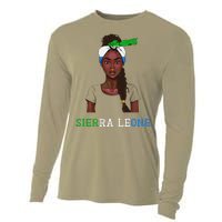 Sierra Leonean Flag Souvenirs Products Woman Sierra Leone Cooling Performance Long Sleeve Crew