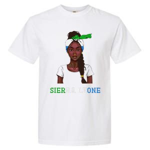 Sierra Leonean Flag Souvenirs Products Woman Sierra Leone Garment-Dyed Heavyweight T-Shirt