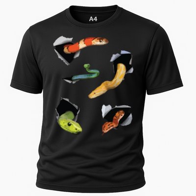 Snake Lover Funny Snake Reptile Lover Funny Snake Cooling Performance Crew T-Shirt