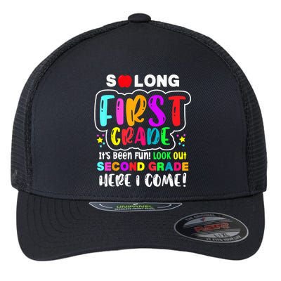 So Long First Grade Hello Second Grade Here I Come 2nd Grade Flexfit Unipanel Trucker Cap