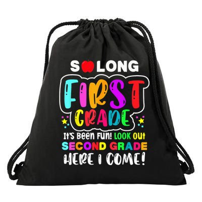So Long First Grade Hello Second Grade Here I Come 2nd Grade Drawstring Bag
