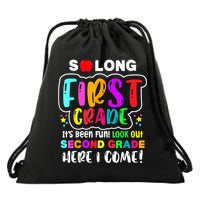 So Long First Grade Hello Second Grade Here I Come 2nd Grade Drawstring Bag