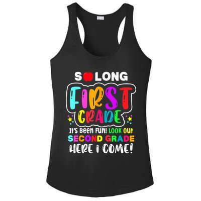 So Long First Grade Hello Second Grade Here I Come 2nd Grade Ladies PosiCharge Competitor Racerback Tank