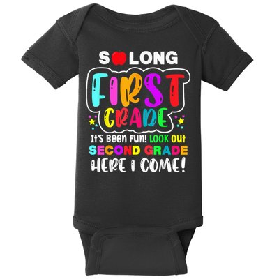 So Long First Grade Hello Second Grade Here I Come 2nd Grade Baby Bodysuit