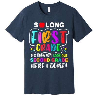So Long First Grade Hello Second Grade Here I Come 2nd Grade Premium T-Shirt