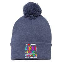 So Long First Grade Hello Second Grade Here I Come 2nd Grade Pom Pom 12in Knit Beanie