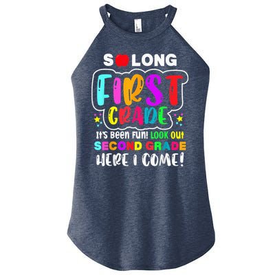 So Long First Grade Hello Second Grade Here I Come 2nd Grade Women's Perfect Tri Rocker Tank