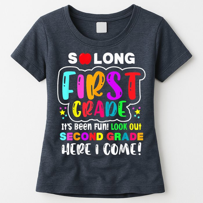 So Long First Grade Hello Second Grade Here I Come 2nd Grade Womens T-Shirt