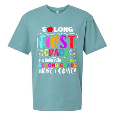 So Long First Grade Hello Second Grade Here I Come 2nd Grade Sueded Cloud Jersey T-Shirt