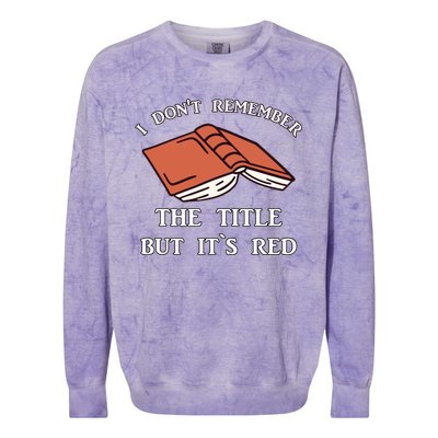 School Library Funny For Librarian Gift Colorblast Crewneck Sweatshirt