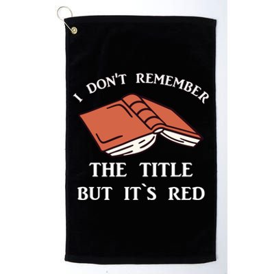 School Library Funny For Librarian Gift Platinum Collection Golf Towel