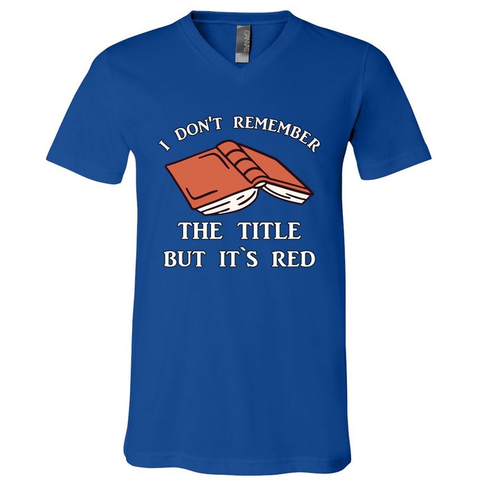 School Library Funny For Librarian Gift V-Neck T-Shirt