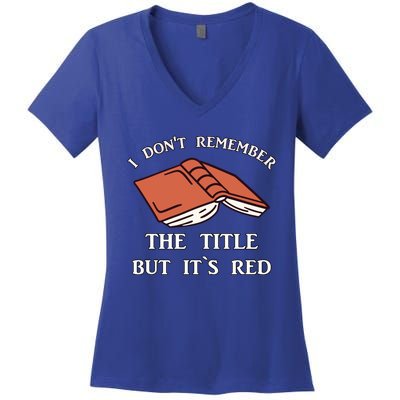 School Library Funny For Librarian Gift Women's V-Neck T-Shirt