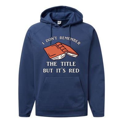 School Library Funny For Librarian Gift Performance Fleece Hoodie