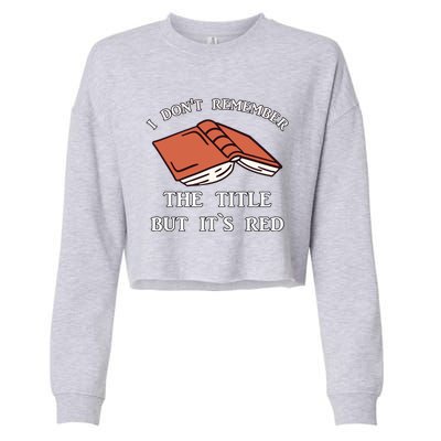 School Library Funny For Librarian Gift Cropped Pullover Crew