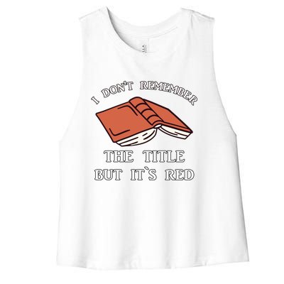 School Library Funny For Librarian Gift Women's Racerback Cropped Tank