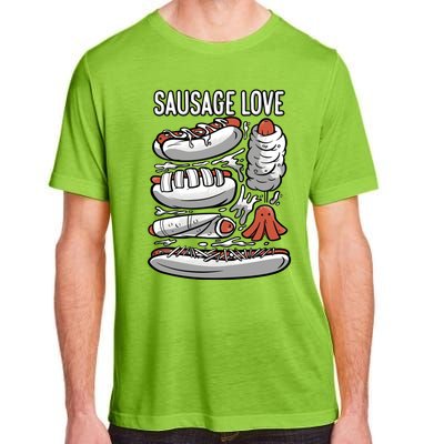 Sausage Love Fat Meaty Sausage Gift Adult ChromaSoft Performance T-Shirt