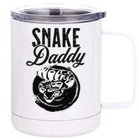 Snake Lover Father Daddy Herpetology  12 oz Stainless Steel Tumbler Cup