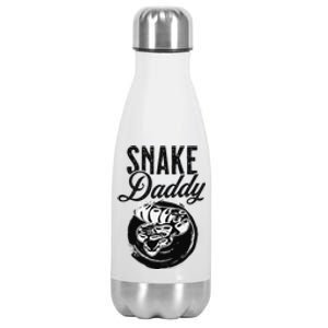 Snake Lover Father Daddy Herpetology  Stainless Steel Insulated Water Bottle