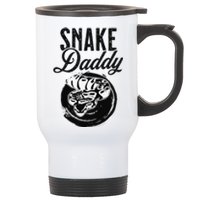 Snake Lover Father Daddy Herpetology  Stainless Steel Travel Mug