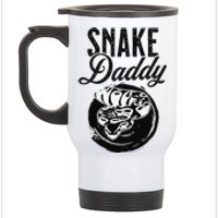 Snake Lover Father Daddy Herpetology  Stainless Steel Travel Mug