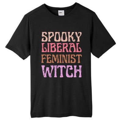 Spooky Liberal Feminist Witch Retro Distressed Meaningful Gift Tall Fusion ChromaSoft Performance T-Shirt