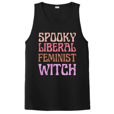 Spooky Liberal Feminist Witch Retro Distressed Meaningful Gift PosiCharge Competitor Tank