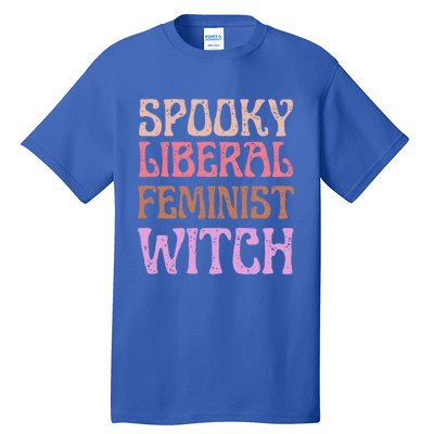 Spooky Liberal Feminist Witch Retro Distressed Meaningful Gift Tall T-Shirt