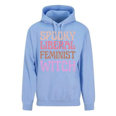 Spooky Liberal Feminist Witch Retro Distressed Meaningful Gift Unisex Surf Hoodie