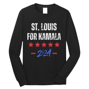 St. Louis For Kamala 2024 Dnc Kamala Harris Supporter Long Sleeve Shirt