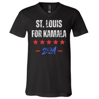 St. Louis For Kamala 2024 Dnc Kamala Harris Supporter V-Neck T-Shirt