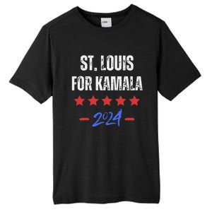 St. Louis For Kamala 2024 Dnc Kamala Harris Supporter Tall Fusion ChromaSoft Performance T-Shirt