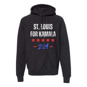 St. Louis For Kamala 2024 Dnc Kamala Harris Supporter Premium Hoodie