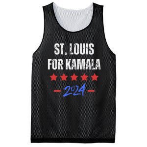 St. Louis For Kamala 2024 Dnc Kamala Harris Supporter Mesh Reversible Basketball Jersey Tank