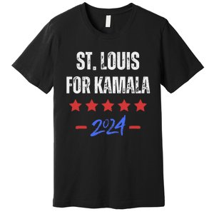 St. Louis For Kamala 2024 Dnc Kamala Harris Supporter Premium T-Shirt