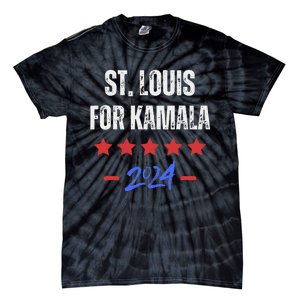 St. Louis For Kamala 2024 Dnc Kamala Harris Supporter Tie-Dye T-Shirt