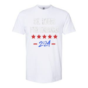 St. Louis For Kamala 2024 Dnc Kamala Harris Supporter Softstyle CVC T-Shirt