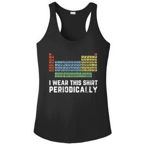 Science Lover Funny Chemistry Periodic Table Science Pun Ladies PosiCharge Competitor Racerback Tank