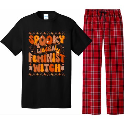 Spooky Liberal Feminist Witch Gift Pajama Set