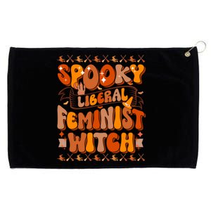 Spooky Liberal Feminist Witch Gift Grommeted Golf Towel