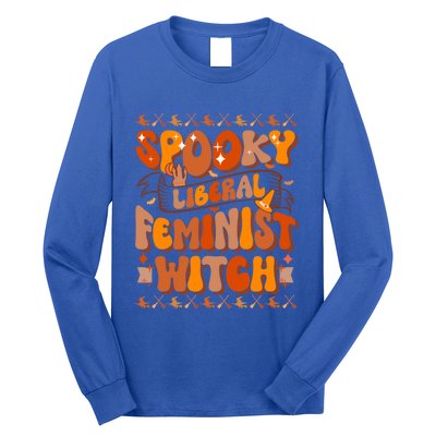 Spooky Liberal Feminist Witch Gift Long Sleeve Shirt