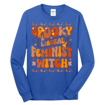 Spooky Liberal Feminist Witch Gift Tall Long Sleeve T-Shirt