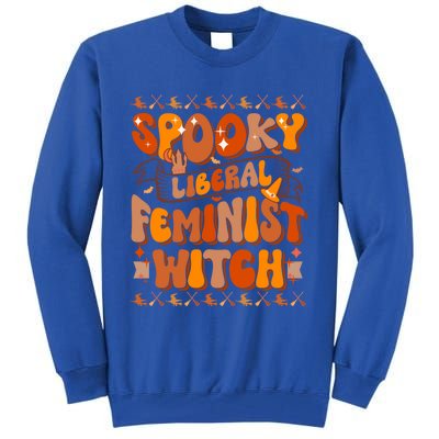 Spooky Liberal Feminist Witch Gift Tall Sweatshirt