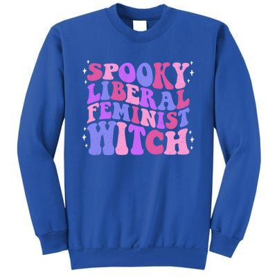 Spooky Liberal Feminist Witch Fall Rights Prochoice Meaningful Gift Tall Sweatshirt